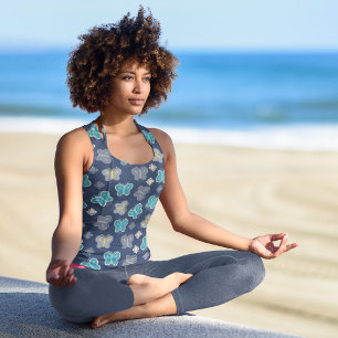 Butterfly pattern tank top