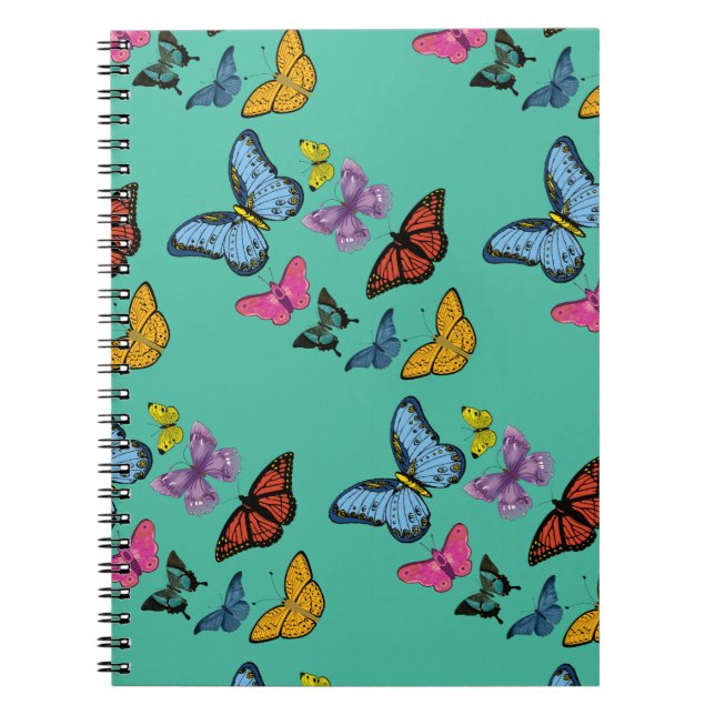 Butterfly pattern texture notebook (Front)