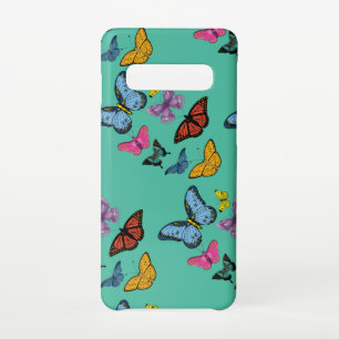 Butterfly pattern texture samsung galaxy s10 case