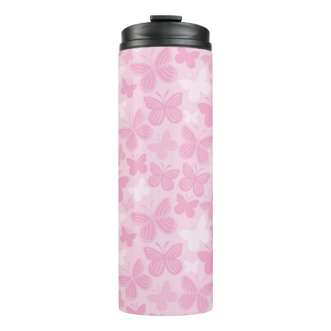 Butterfly pattern thermal tumbler (Front)