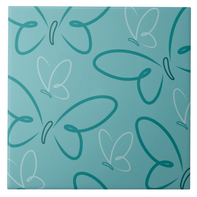 Butterfly pattern tile (Front)