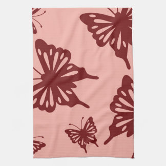 butterfly pattern towel