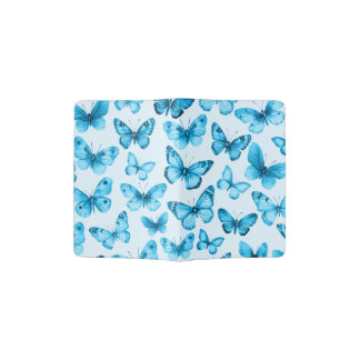 Butterfly Pattern Watercolor Elegant Pretty Moths Passport Holder