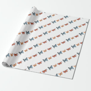 Butterfly Pattern Wrapping Paper