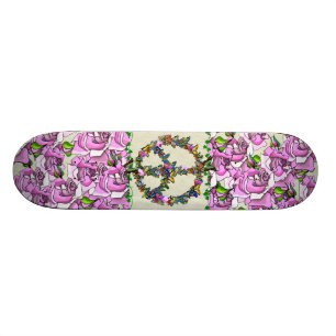 Butterfly Peace Symbol Skateboard Deck