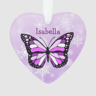Butterfly Personal Message Christmas Keepsake Ornament