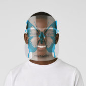 Butterfly Personalized | Blue Face Shield (Insitu)