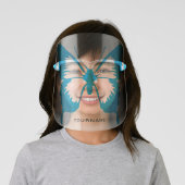 Butterfly Personalized | Blue Face Shield (Insitu)