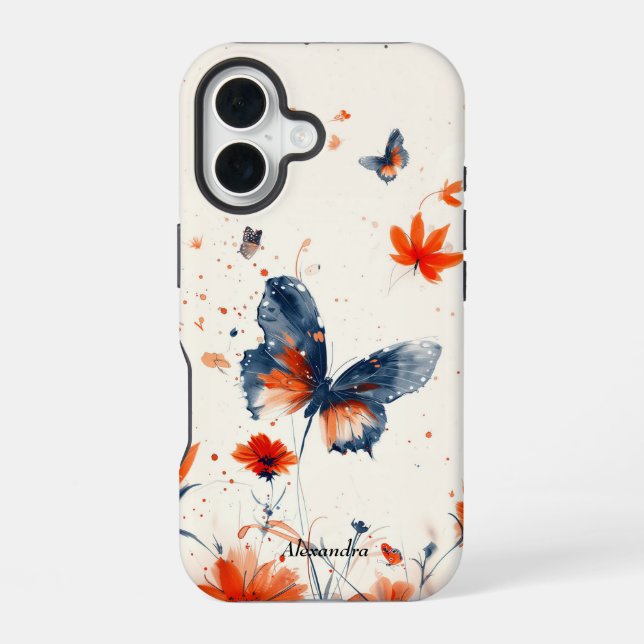 Butterfly, personalized iphone case (Back)