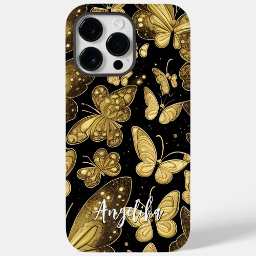 Butterfly Personalized Name Sherpa Blanket Case_Mate iPhone 14 Pro Max Case