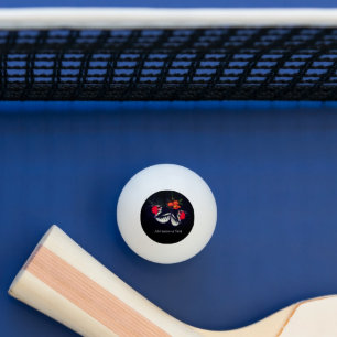 Butterfly Personalized Ping Pong Paddle Ball