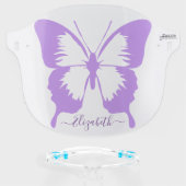 Butterfly Personalized | Purple Face Shield (Front w/Glasses)