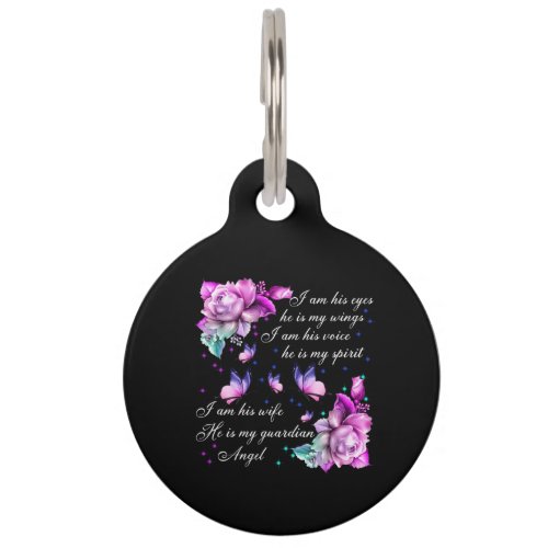 Butterfly Pet ID Tag
