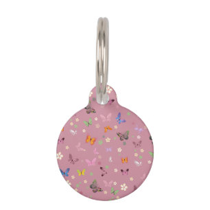Butterfly Pet ID Tag