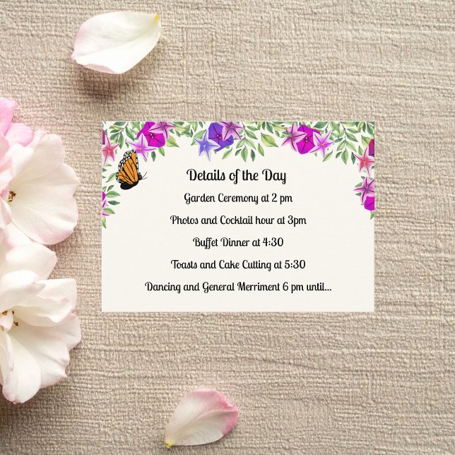 Butterfly Petunia Enclosure Card (Creator Uploaded)