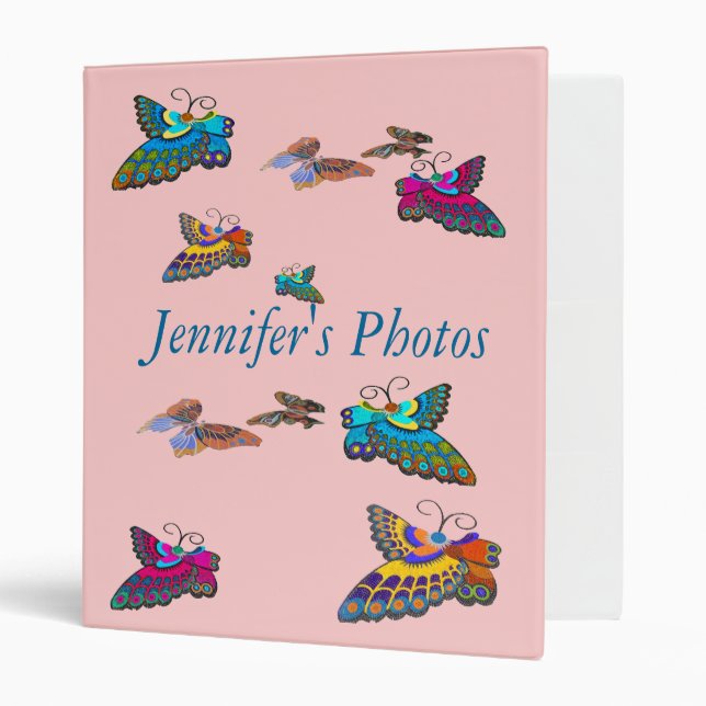 Butterfly photo album binder (Front/Inside)