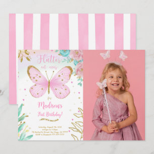 Butterfly Photo Invitation