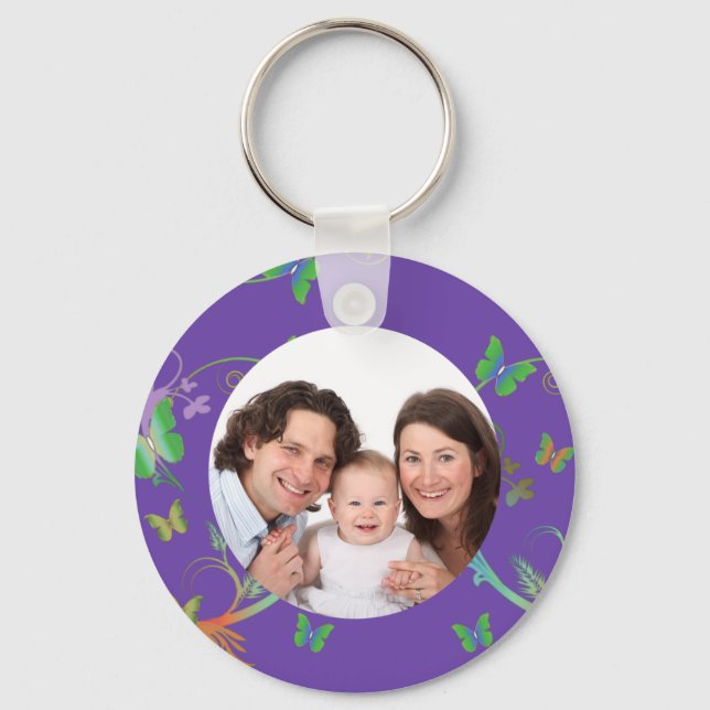 Butterfly/ Photo Keychain (Front)