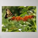 Butterfly Photo, Bible Verse poster