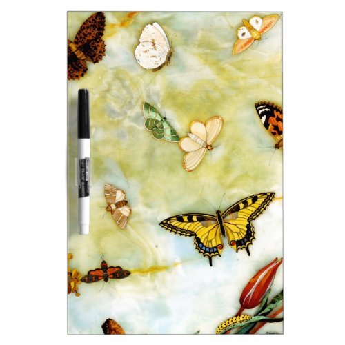 Butterfly Pietra Dura Dry Erase Board
