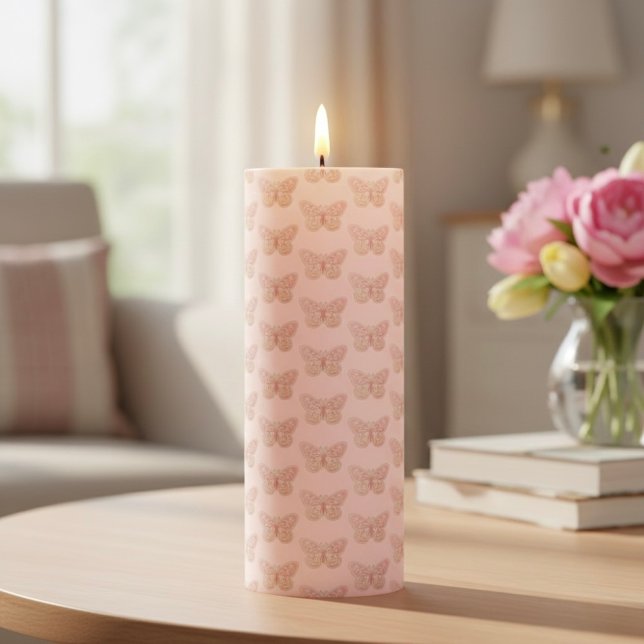 Butterfly Pillar Candle (Creator Uploaded)