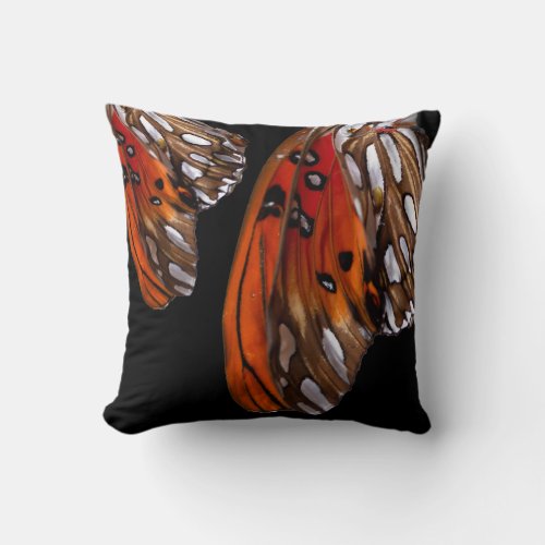 Butterfly Pillow _ Orange Wings of Butterfly