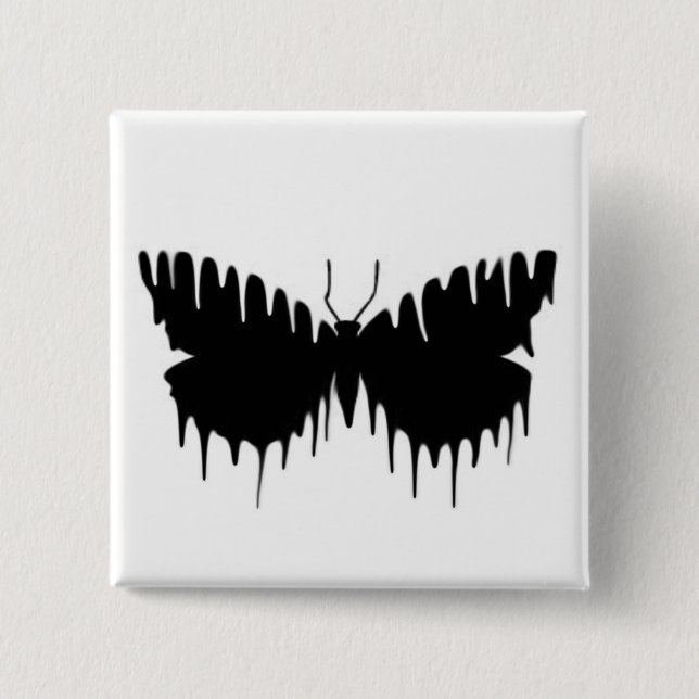 Butterfly Pinback Button (Front)