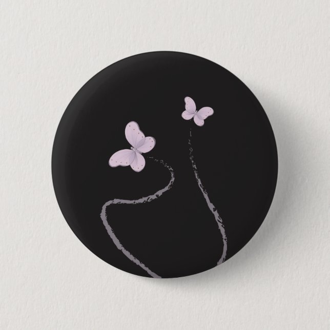 butterfly pinback button (Front)