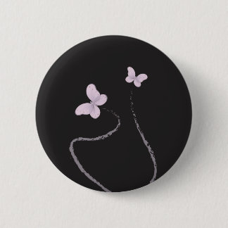 butterfly pinback button