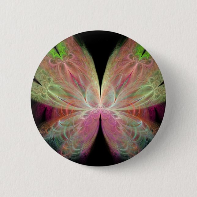 Butterfly Pinback Button (Front)