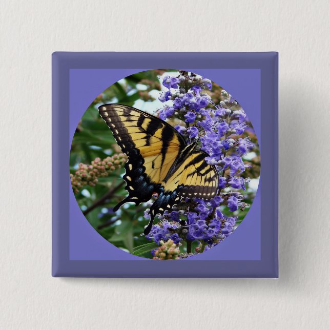 Butterfly Pinback Button (Front)