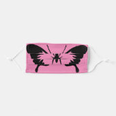 Butterfly | Pink Adult Cloth Face Mask (Front, Folded)