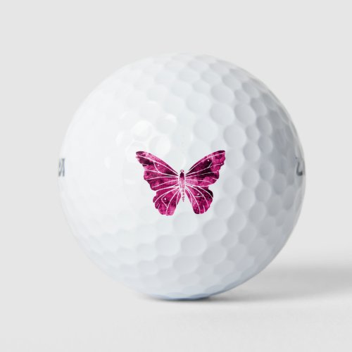 Butterfly Pink Clipart Cute Flying Wings Nature 1 Golf Balls