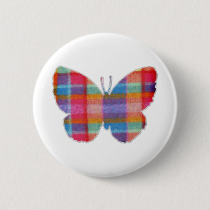Butterfly Pink Clipart Cute Flying Wings Nature Button