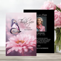 Butterfly Pink Daisy Flower Sympathy Funeral