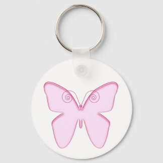 butterfly pink keychain
