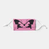 Butterfly | Pink Kids' Cloth Face Mask (Front, Folded)