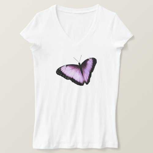 Butterfly _ Pink T_Shirt