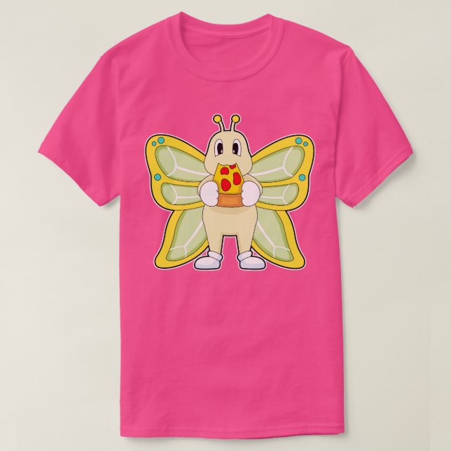 Butterfly Pizza T-Shirt (Design Front)