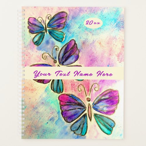 Butterfly Planner Spring _ Custom Text _ Year