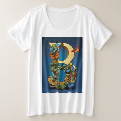 butterfly plus size T_Shirt