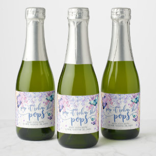 Butterfly Pop It When She Pop Mini Sparkling Wine  Label