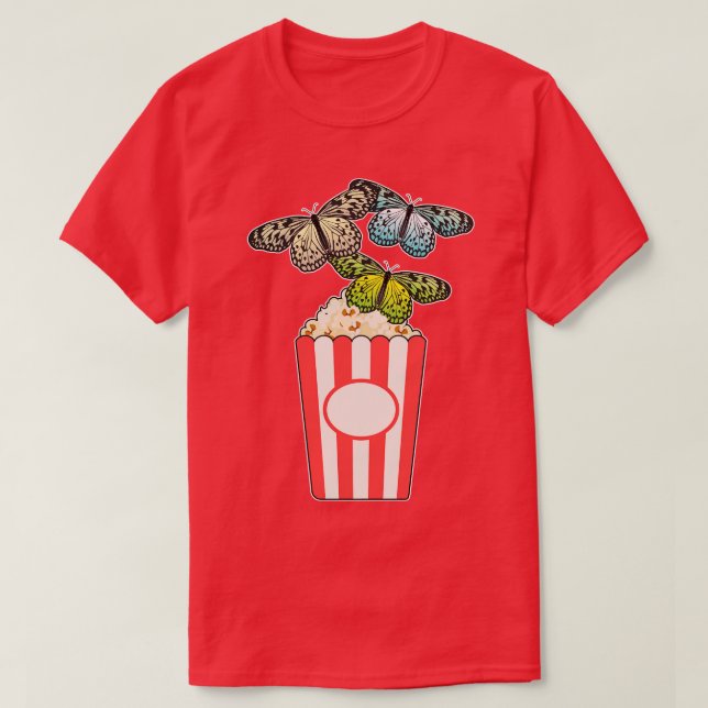 Butterfly Popcorn T-Shirt (Design Front)