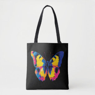Butterfly Portrait Illustration Watercolour Print Tote Bag