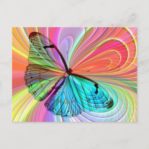 butterfly postcard