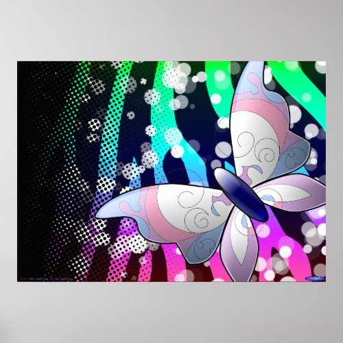 Butterfly poster customizable