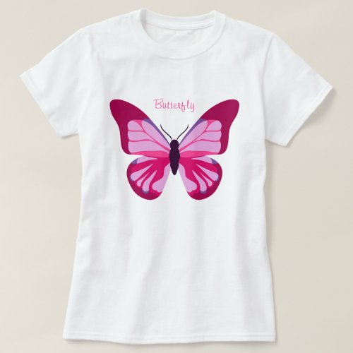 Butterfly Pretty Pink Purple T_Shirt