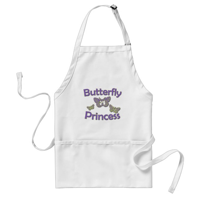 Butterfly Princess Adult Apron (Front)