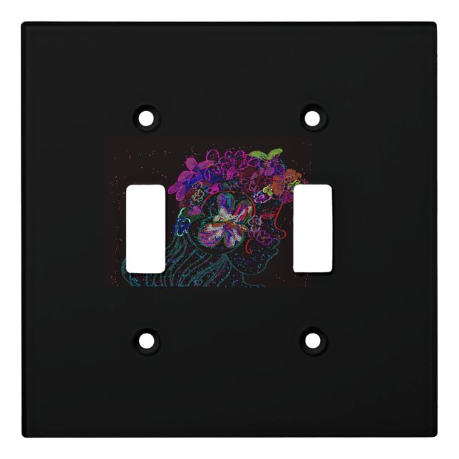 Butterfly Princess Light Switch Cover (Front)