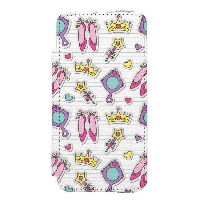 butterfly princess pattern incipio iPhone wallet case (Folio Front)